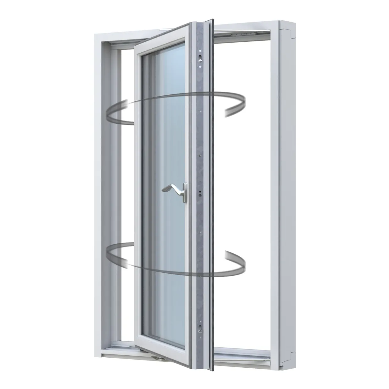 3-Luft Aluminiumbeklätt Trä 3-Glas