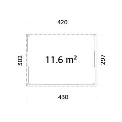 Lumi 12,5 m² (inv. 11,6 m²) Slide Plus
