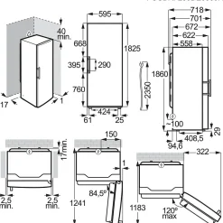 LUS7MD28W NoFrost MultiFlow Vit