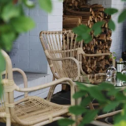 Lyckesö Loungefåtölj i Naturrotting