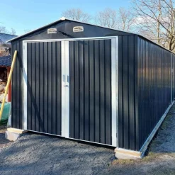 18m² Antracit/Vit Uteförråd