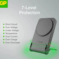 Magnetic Safe 2-In-1 Trådlös 5000mAh med Stativ