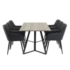 Marina med 6st Comfort Stolar