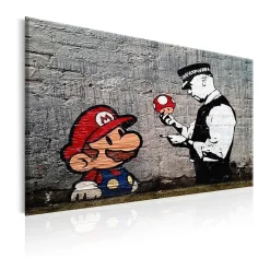 Mario and Cop By Banksy