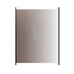 med Aluminiumskena Rökfärgat 80x100