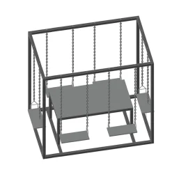 Med Bord För 6 Personer 2200x1400x2100 mm