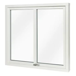 Med Mittpost 3-Glas Alumnium