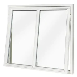 Med Mittpost 3-Glas Trä
