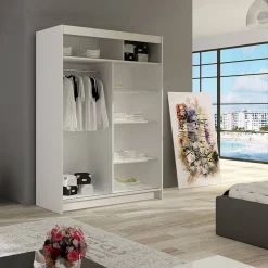 Miami 120x58x200 cm Vit/Beige