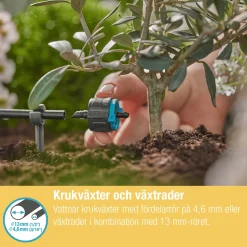Micro-Drip Ställbar 1-8 l/h Tryckregelrande