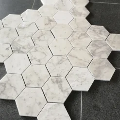 Mosaik Hexagon Polerad 10x11,5 cm