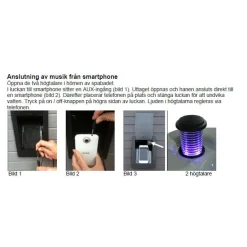 4,2M Spabad med LED-Lampor för 5 personer