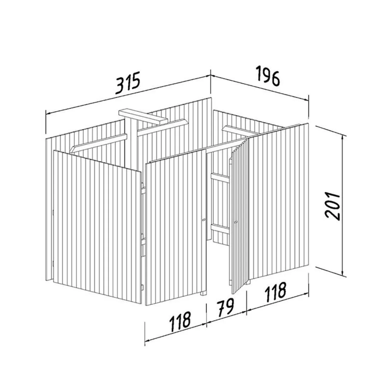 5,8 m2 tillbehör till Carport Karl