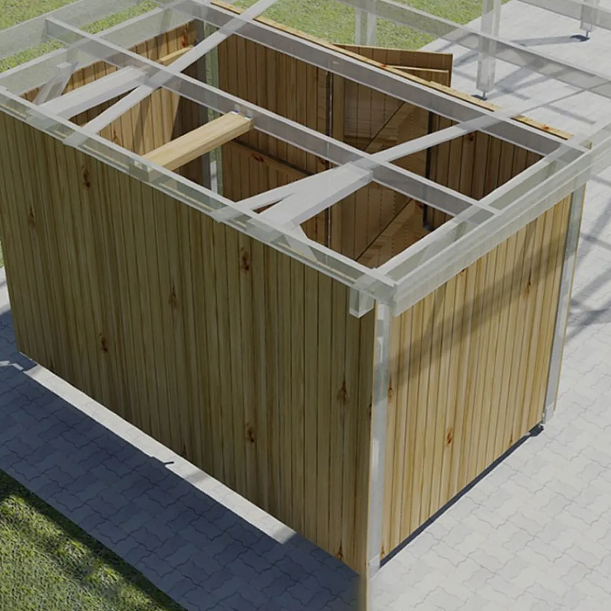 5,8 m2 tillbehör till Carport Karl