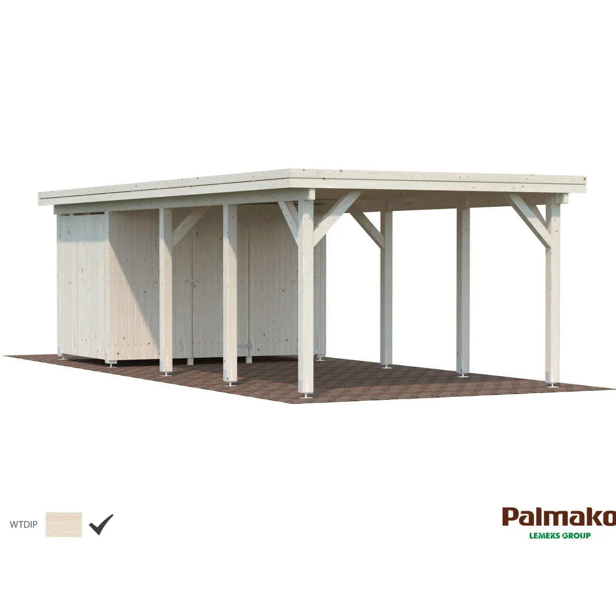 5,8 m2 tillbehör till Carport Karl