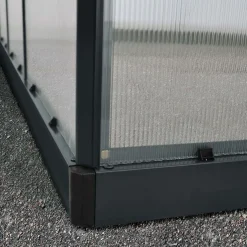 Mythos, Svart Aluminiumstomme med UV-Skyddade Polykarbonatskivor, 3,4 m²