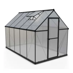 Mythos, Svart Aluminiumstomme med UV-Skyddade Polykarbonatskivor, 5,7 m²