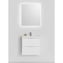 Neat med Lådor och Spegel Store Square LED