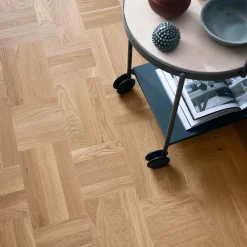 Noble Ek Art Deco Parkettgolv med Holländskt Mönster