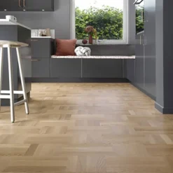 Noble Ek Art Deco Parkettgolv med Holländskt Mönster