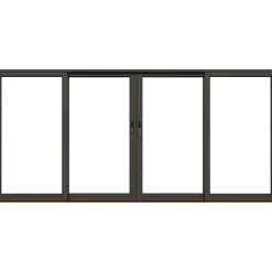 NTech Aluminium 4-Delad BlackLine Svart
