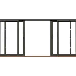 NTech Aluminium 4-Delad BlackLine Svart