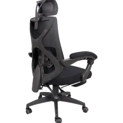 Office Pro Stol med Andningsväv & Utdragbart Fotstöd