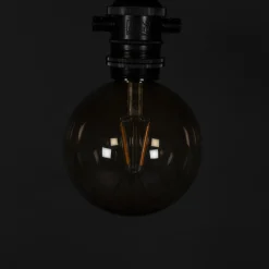 Partyslinga Startset E27 10st LED-lampor Amber Rökfärgade