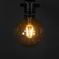 Partyslinga Startset E27 10st LED-lampor Amber Rökfärgade