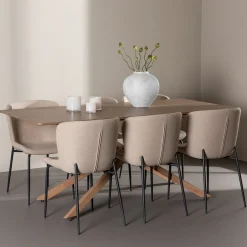 Piazza 180 med 6 st Modesto Stolar Boucle