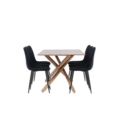Piazza 180 med 6 st Polar Stolar Teddy