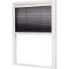 Plisserat Duo Fönster 1230X1600  mm Vit