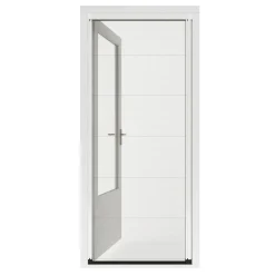 Plisserat Skjutdörr 960X2030-2060  mm Vit