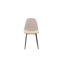 Polar Boucle Beige Stol i Stål 2 st