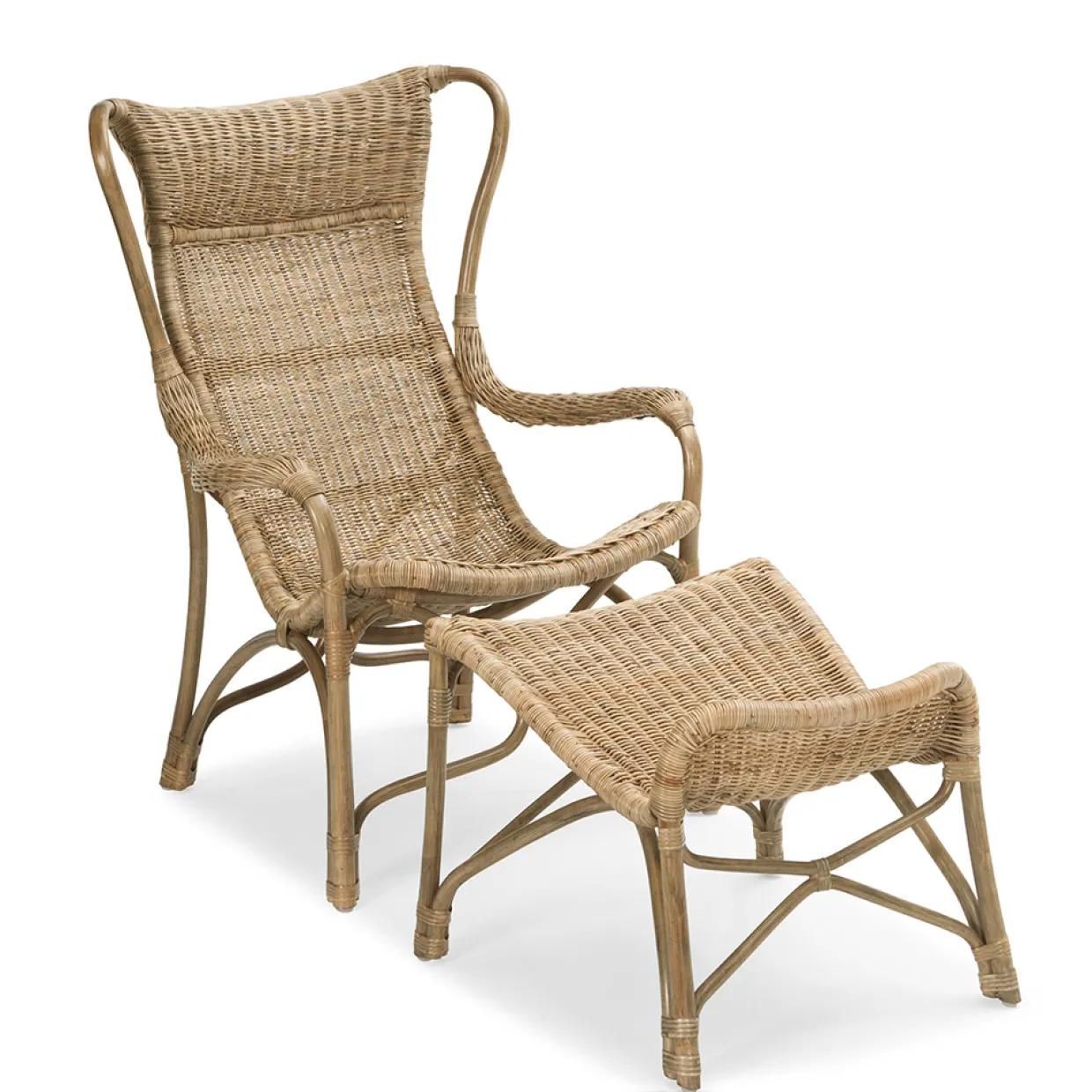 Praktö 2 Fåtöljer med Fotpall