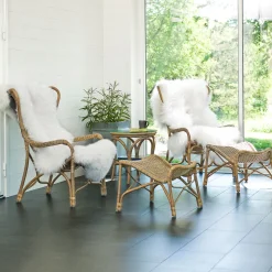Praktö Naturfärgad Fåtölj i Rotting