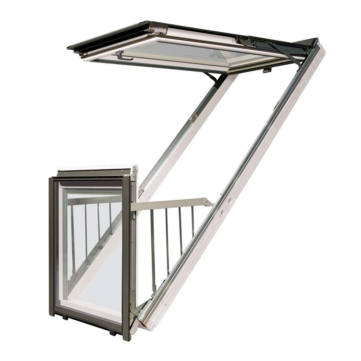 Premium 3-Glas Balkongfönster FGH-V P5