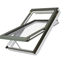 Premium Pivåhängt 2-Glas Elstyrt Aluminium