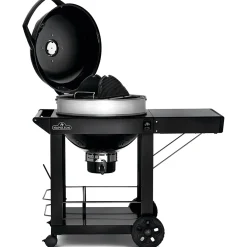 PRO22K-C-3 Svart Klotgrill med Gjutjärnsgaller & Integrerad Termometer