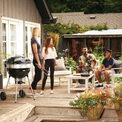 PRO22K-L Klotgrill med Gjutjärnsgaller & Integrerad Termometer