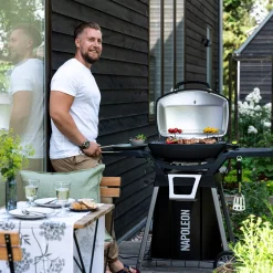 PRO285-X Bärbar Grill med 2 Brännare & Gjutjärnsgaller