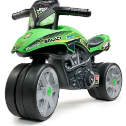Racing Bud Elmotorcykel för Barn Grön