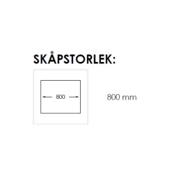 Radius 700 X Rostfri Enkel med Korgventil & Vattenlås