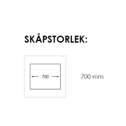 Radius 600 X Rostfri Enkel med Korgventil & Vattenlås
