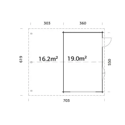 Roger med Carport 36,5 m2