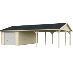 Roger med Carport 53,1 m2 och Takskjutport