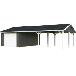 Roger med Carport 53,1 m2 och Takskjutport