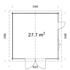 Roger med Garagedörr 29,2 m2