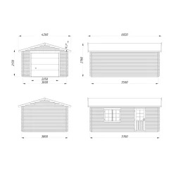 Roger 19,0 m2 med Takskjutport