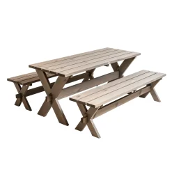 Rättvik Bänkbord med Kryssben